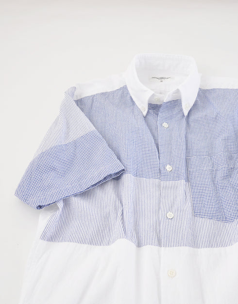 シボライトオックスのパッチワークシャツ